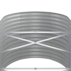Letto Giardino Acciaio Zincato 440x80x68cm Marrone
