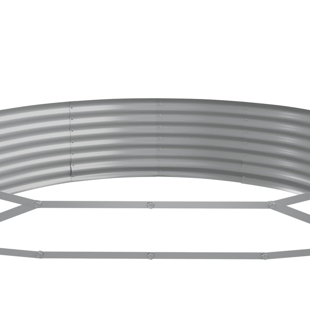 Letto Giardino Acciaio Zincato 296x140x36 cm Verde