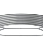 Letto Giardino Acciaio Zincato 296x140x36 cm Verde