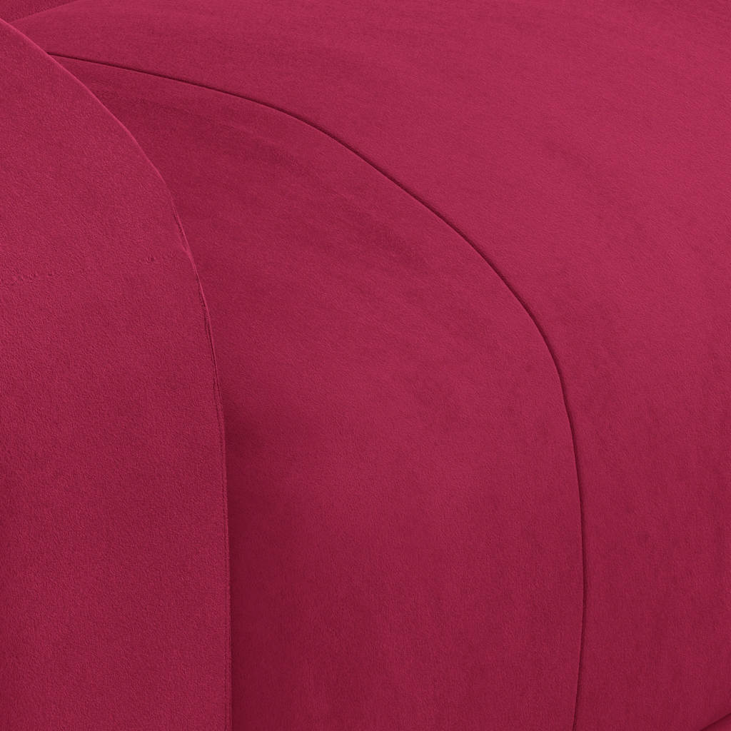 Poltrona Reclinabile Rosso Vino in Velluto