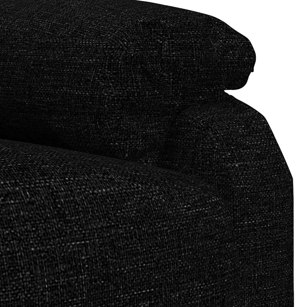 Poltrona Reclinabile in Tessuto Nero