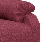 Poltrona Reclinabile in Tessuto Rosso Vino
