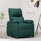 Poltrona Reclinabile in Tessuto Verde Scuro