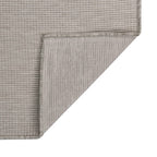 Tappeto da Esterni a Tessitura Piatta 120x170 cm Grigio Chiaro