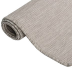 Tappeto da Esterni a Tessitura Piatta 160x230 cm Grigio Chiaro