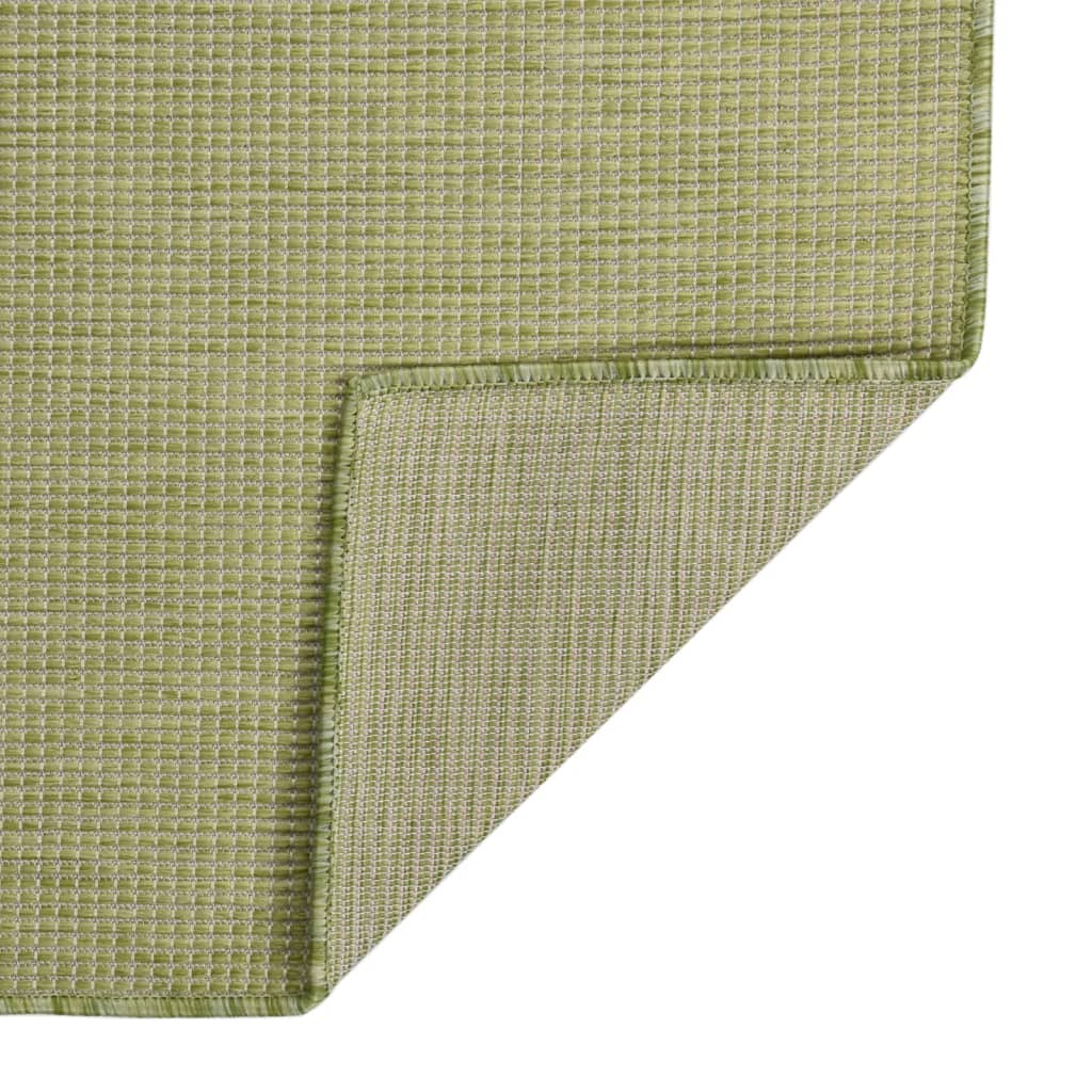 Tappeto da Esterni a Tessitura Piatta 200x280 cm Verde