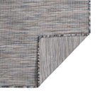 Tappeto da Esterni a Tessitura Piatta 120x170 cm Marrone e blu