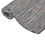 Tappeto da Esterni a Tessitura Piatta 120x170 cm Marrone e blu