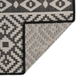 Tappeto da Esterni a Tessitura Piatta 120x170 cm Strisce Nere