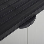 Armadietto da Giardino con 1 Ripiano Grigio e Nero 68x40x85 cm