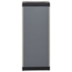 Armadietto da Giardino con 1 Ripiano Grigio e Nero 35x40x85 cm
