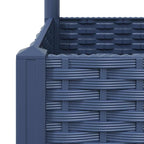 Fioriera da giardino con traliccio blu grigio 40x40x136 cm PP