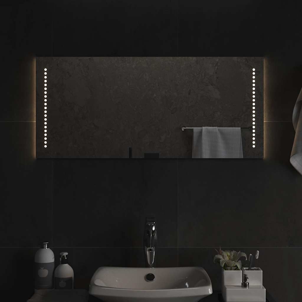 Specchio da Bagno con Luci LED 90x40 cm