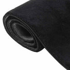 Tappeto Lavabile Soffice Pelo Corto 160x230 cm Antiscivolo Nero