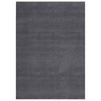 Tappeto Soffice Pelo Corto 160x230 cm Antiscivolo Antracite