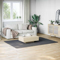 Tappeto Soffice Pelo Corto 160x230 cm Antiscivolo Antracite