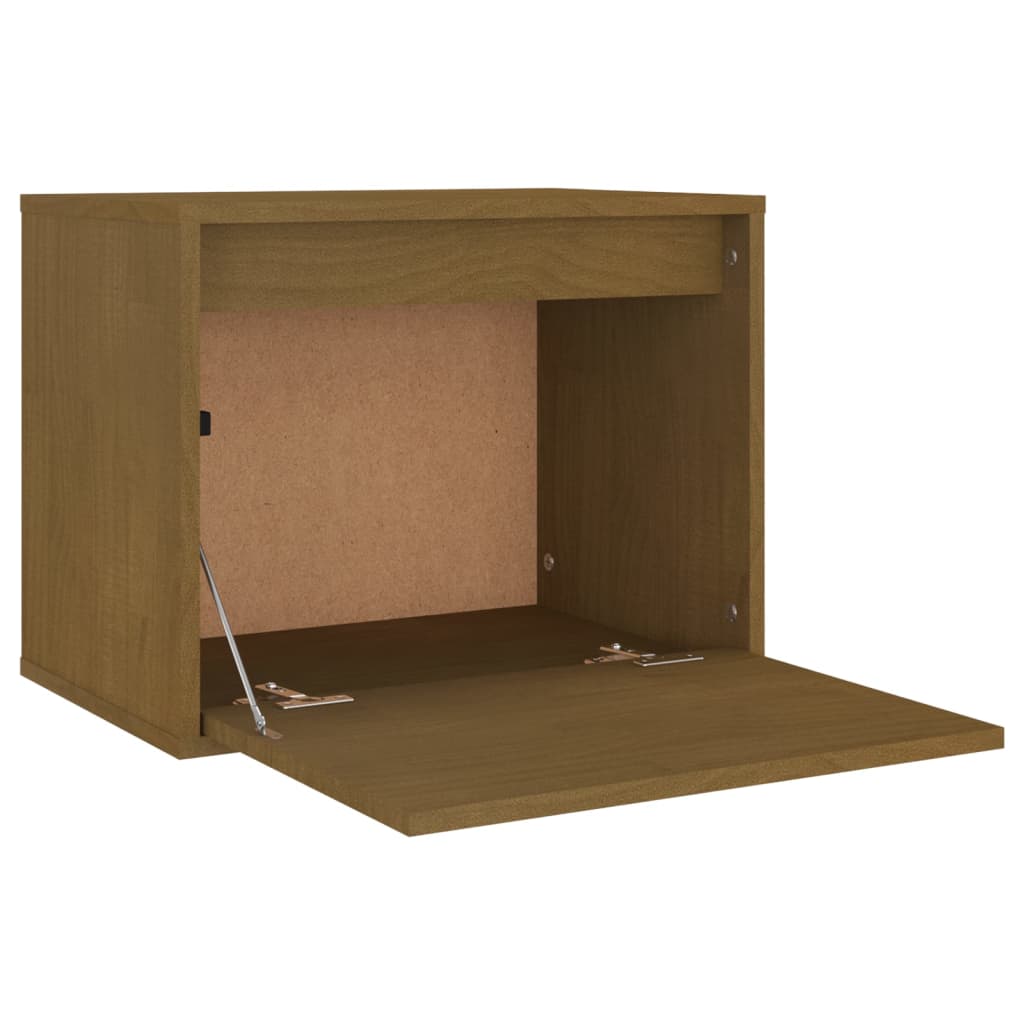 Mobili Porta TV 3 pz ambra in Legno Massello di Pino