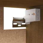 Mobili Porta TV 3 pz ambra in Legno Massello di Pino