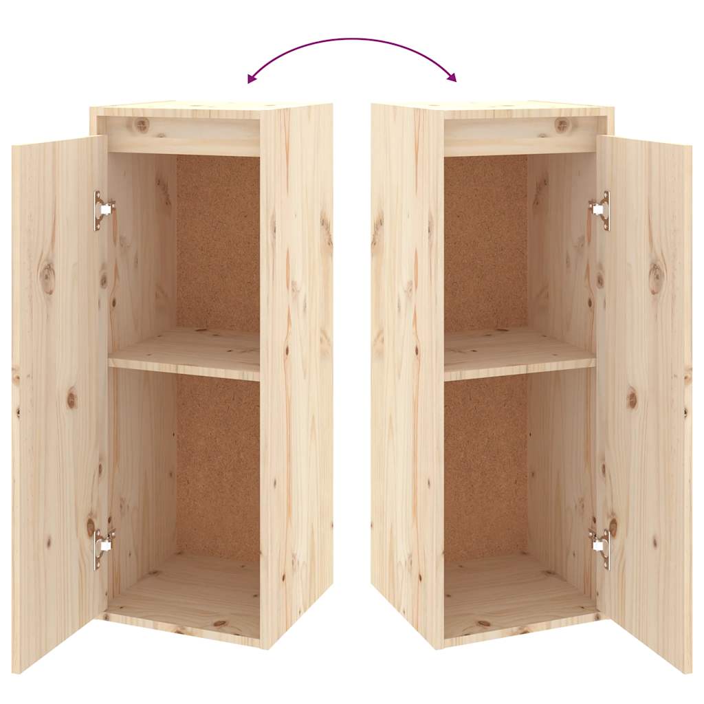Mobili Porta TV 2 pz in Legno Massello di Pino