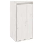 Mobili Porta TV 3 pz Bianco in Legno Massello di Pino