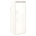 Mobili Porta TV 3 pz Bianco in Legno Massello di Pino