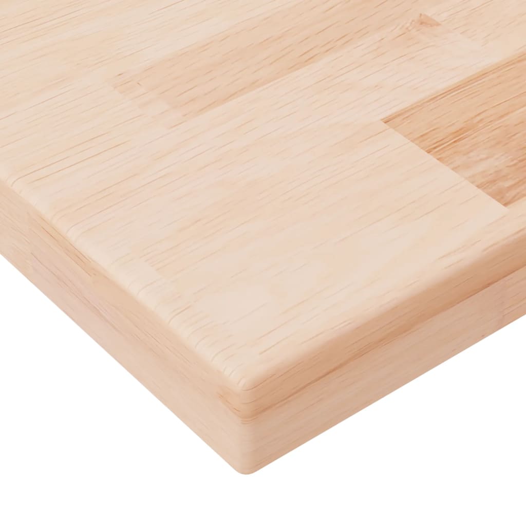 Ripiano 100x20x2,5 cm Legno Massello di Rovere Non Trattato