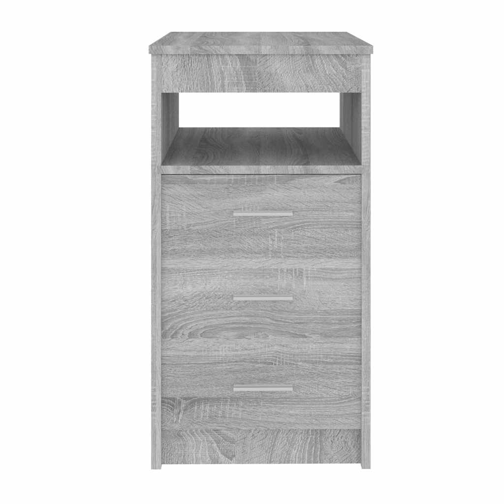 Cassettiera Grigio Sonoma 40x50x76 cm in Legno Multistrato