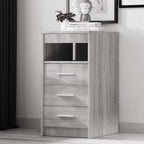 Cassettiera Grigio Sonoma 40x50x76 cm in Legno Multistrato