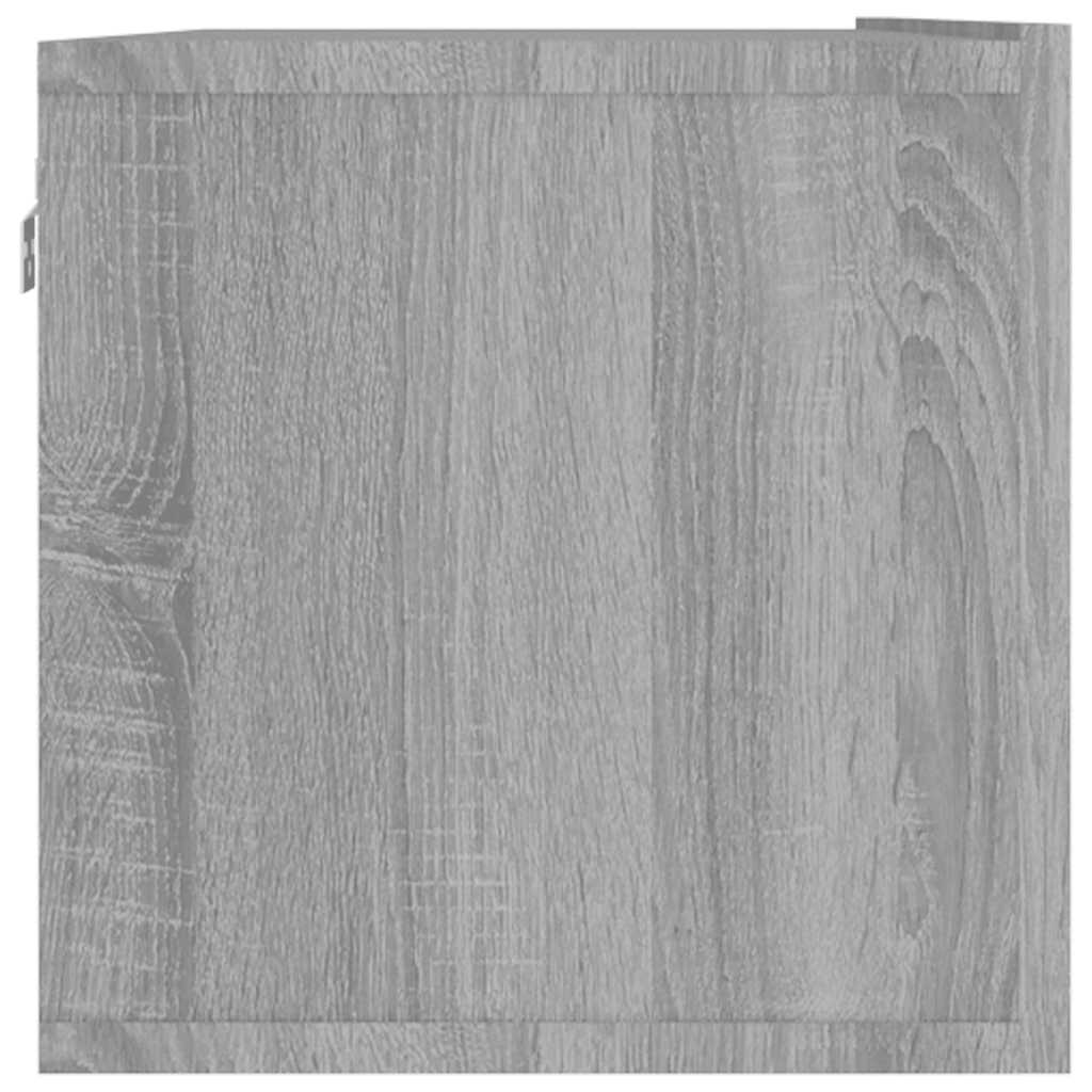 Mobile Muro TV Grigio Sonoma 120x30x30cm Legno Ingegnerizzato
