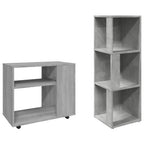Tavolino da Salotto Grigio Sonoma 70x35x55 cm Legno Multistrato
