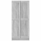 Comodino Grigio Sonoma 82,5x30,5x185,5 cm in Legno Multistrato