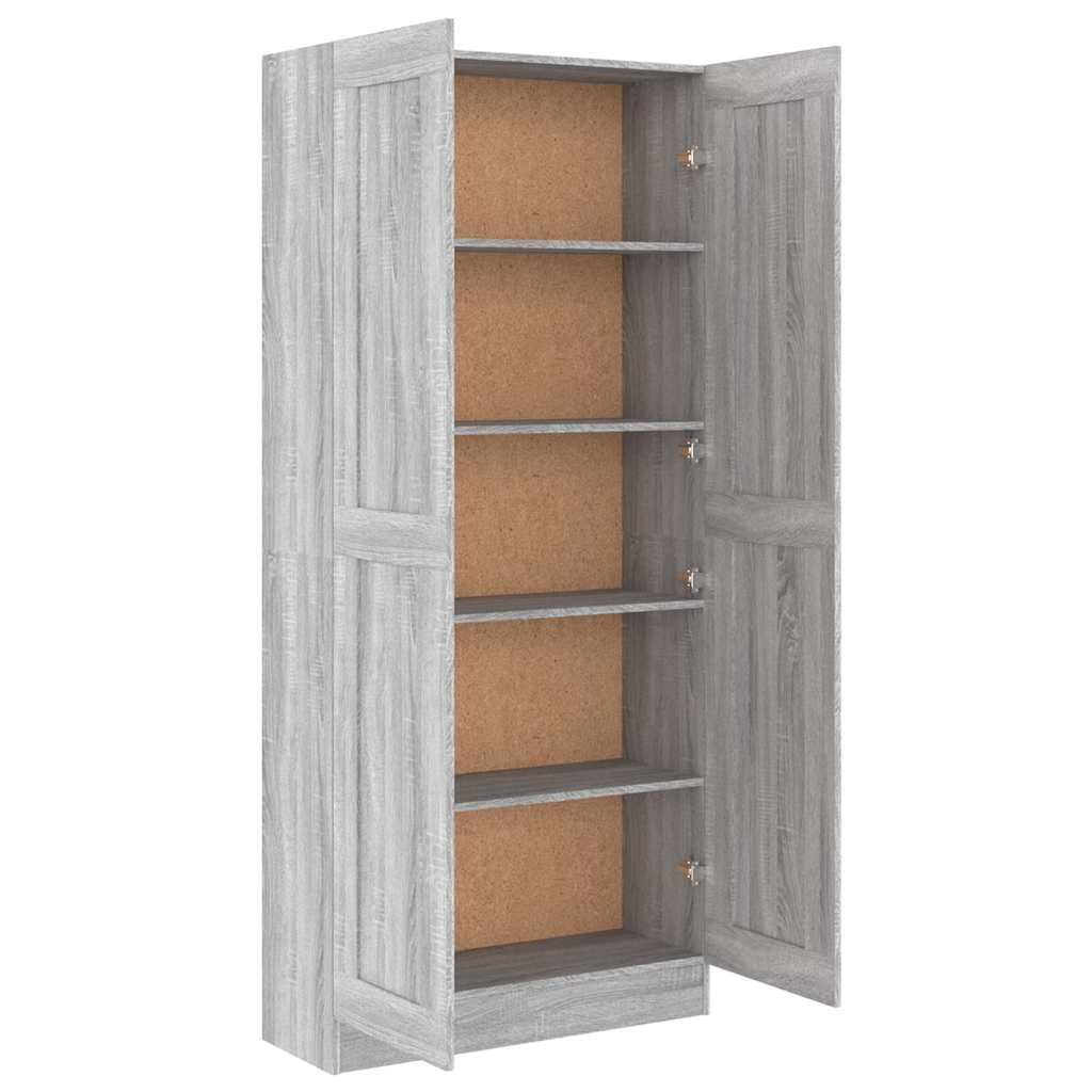 Comodino Grigio Sonoma 82,5x30,5x185,5 cm in Legno Multistrato
