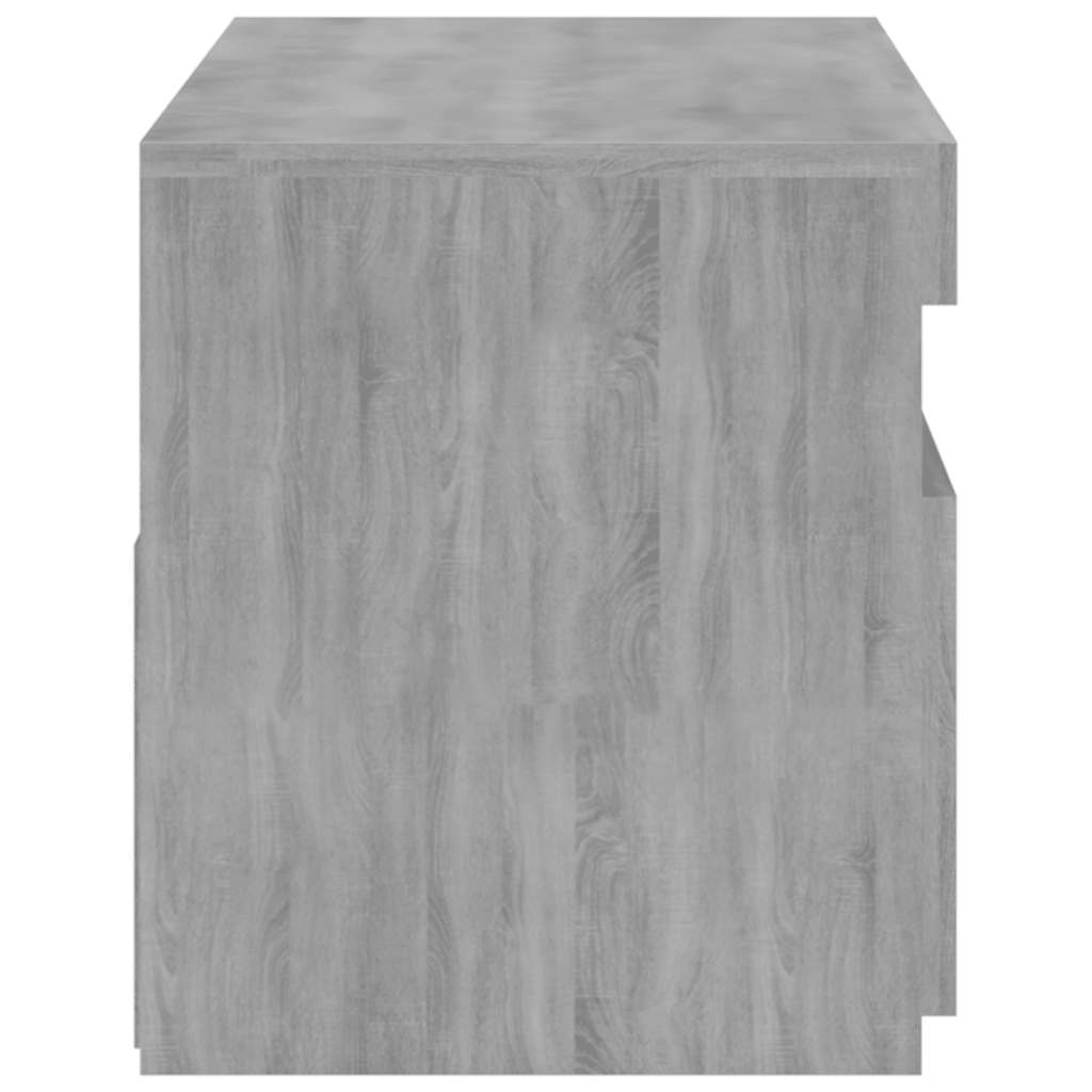 Mobile Porta TV con Luci LED Grigio Sonoma 75x35x40 cm