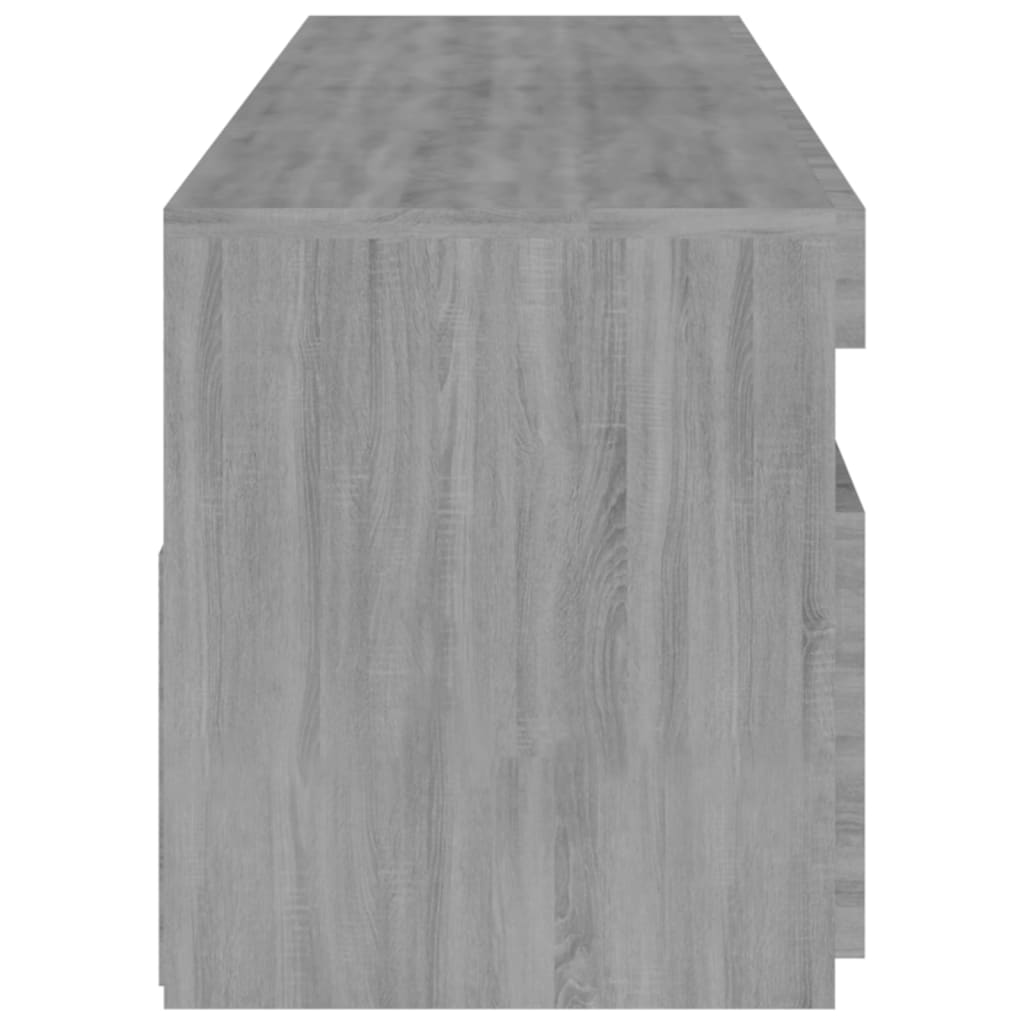 Mobile Porta TV con Luci LED 2pz Grigio Sonoma 75x35x40 cm