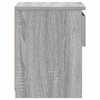 Comodino Rovere Grigio 40x30x39 cm Legno Ingegnerizzato