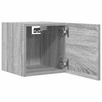 Armadietti TV Montati a Parete Grigio Sonoma 30,5x30x30 cm