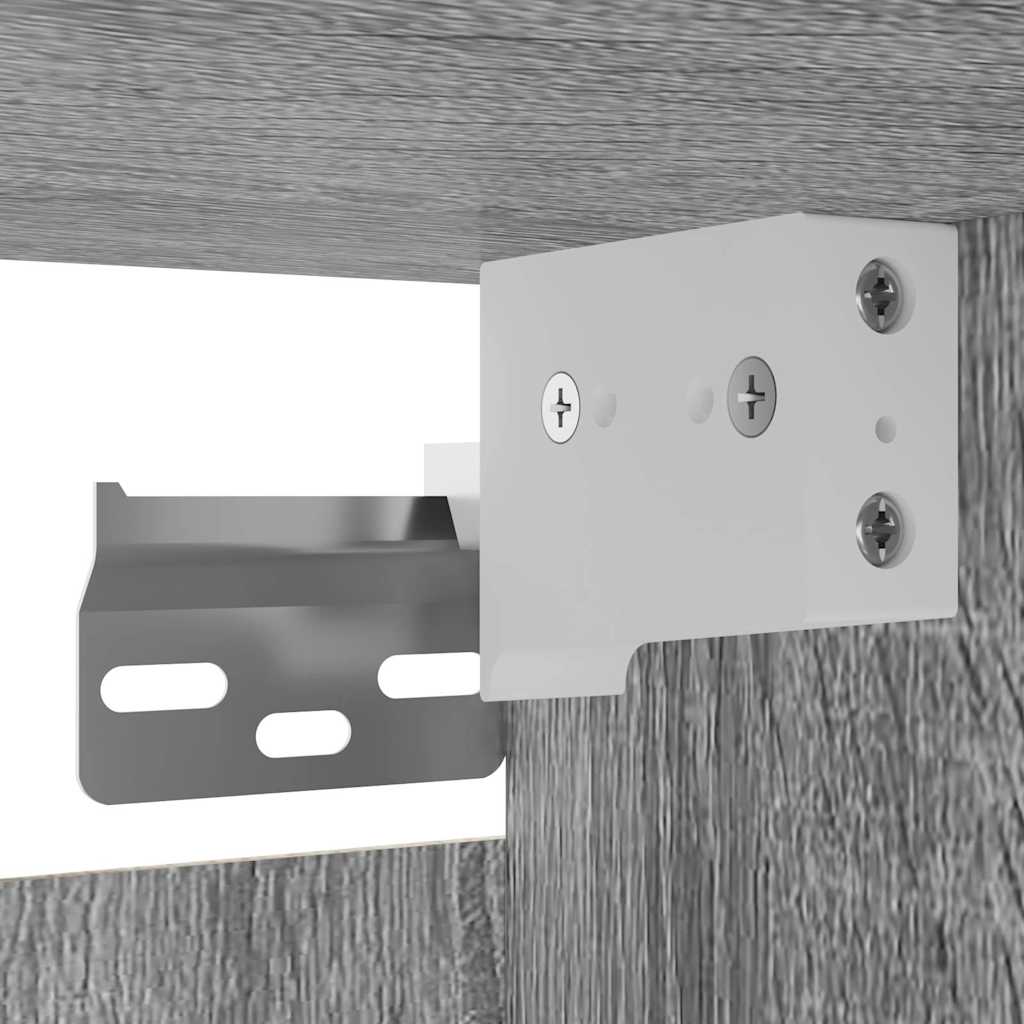 Armadietti TV Montati a Parete Grigio Sonoma 30,5x30x30 cm