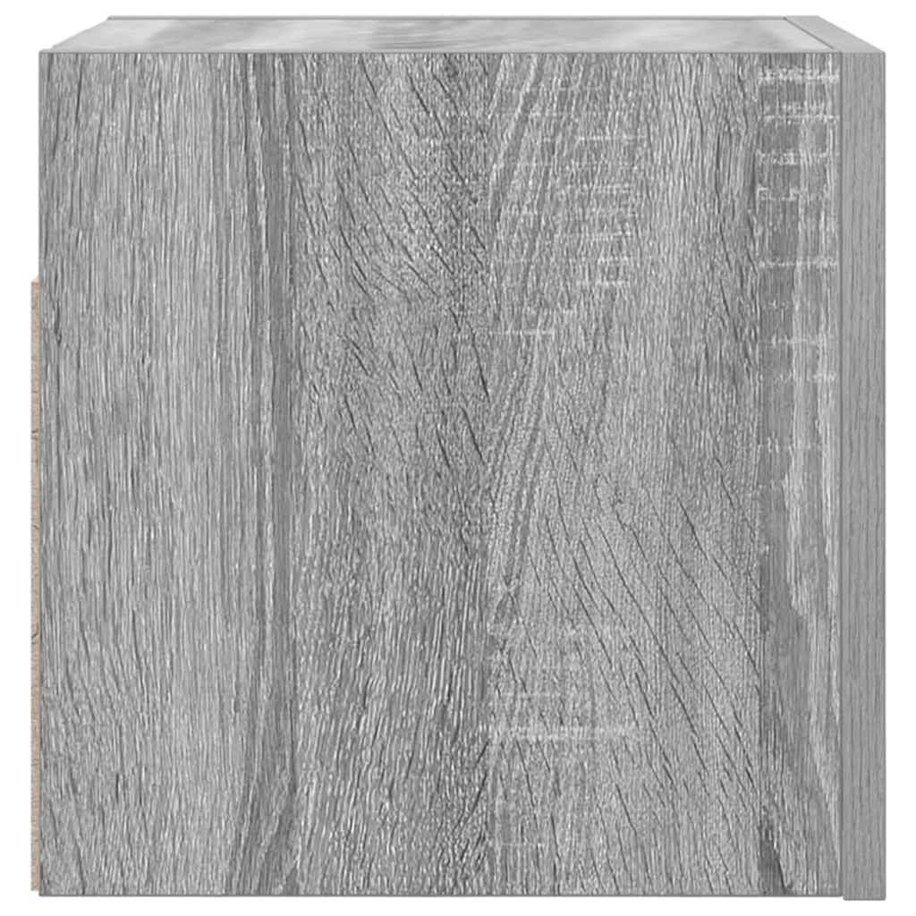 Armadietti TV Montati a Parete 4 pz Grigio Sonoma 30,5x30x30 cm