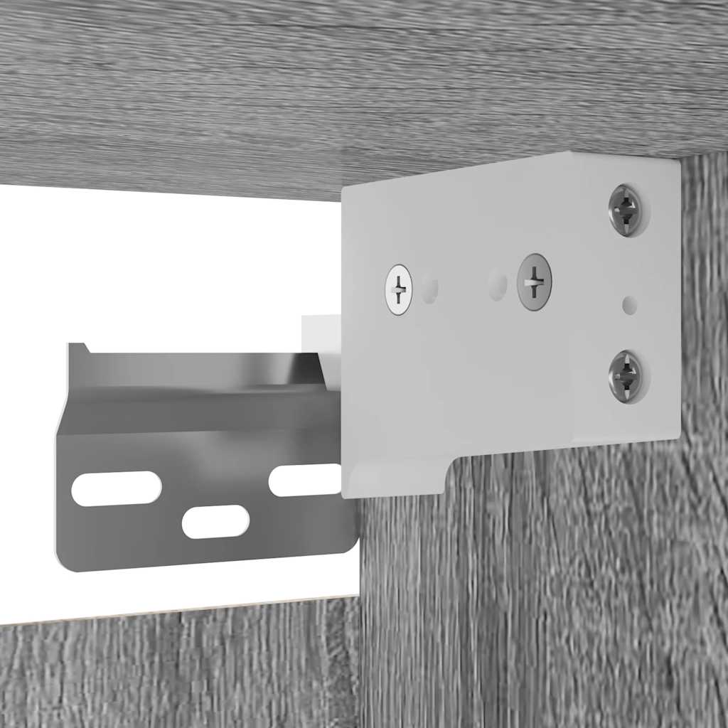 Armadietti TV Montati a Parete 4 pz Grigio Sonoma 30,5x30x30 cm
