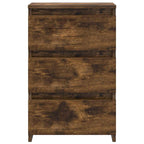 Comodini Rovere Fumo 2 pz 40x35x62,5 cm in Legno Multistrato