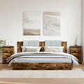 Comodini Rovere Fumo 2 pz 40x35x62,5 cm in Legno Multistrato