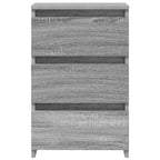 Comodini Grigio Sonoma 2 pz 40x35x62,5 cm in Legno Multistrato