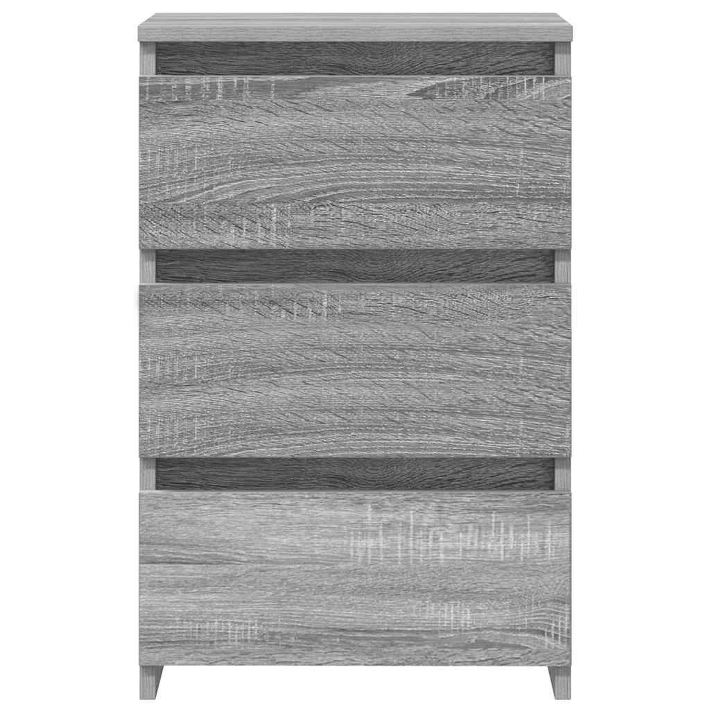 Comodini Grigio Sonoma 2 pz 40x35x62,5 cm in Legno Multistrato