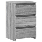 Comodini Grigio Sonoma 2 pz 40x35x62,5 cm in Legno Multistrato