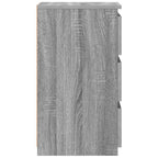 Comodini Grigio Sonoma 2 pz 40x35x62,5 cm in Legno Multistrato