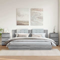 Comodini Grigio Sonoma 2 pz 40x35x62,5 cm in Legno Multistrato