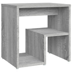 Comodino Grigio Sonoma 40x30x40 cm in Legno Multistrato