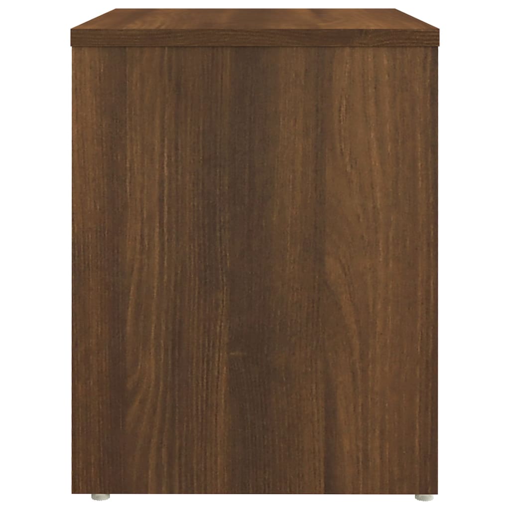 Comodino Rovere Marrone 40x30x40 cm in Legno Multistrato