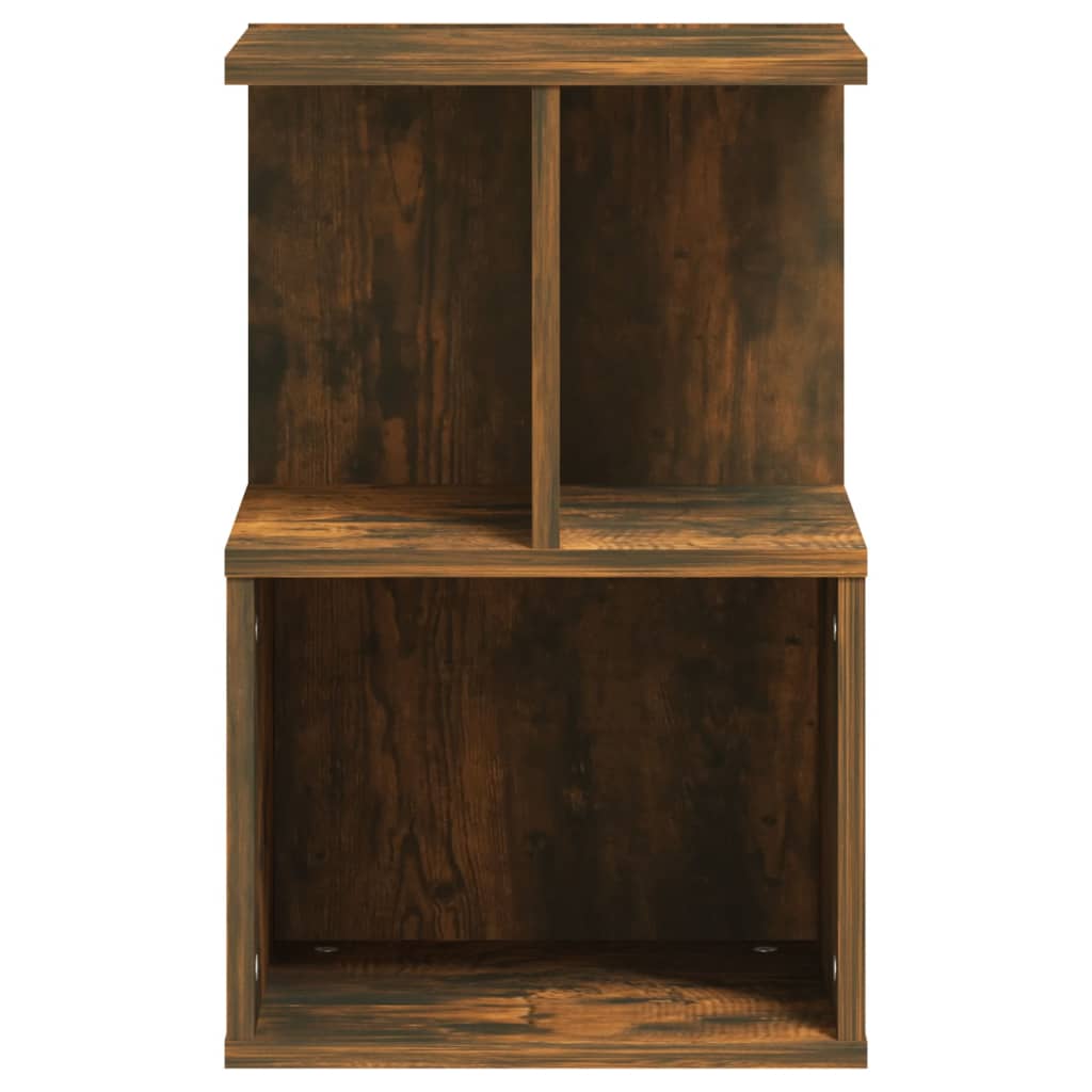 Comodino Rovere Fumo 35x35x55 cm in Legno Multistrato