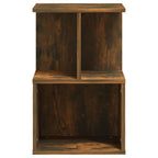 Comodino Rovere Fumo 35x35x55 cm in Legno Multistrato